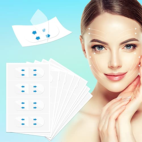 Nefasura Face Lift Tape Invisible,120PCS Face Tape Lifting Invisible Facelift Tape for Face Face Lifter Tape Makeup Tape Instant Face Lift Neck Tape Facial Tape for Jowls Double Chin Eyes Skin