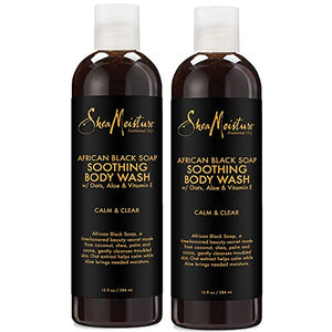 SheaMoisture African Black Soap Body Wash | 13 oz | Pack of 2