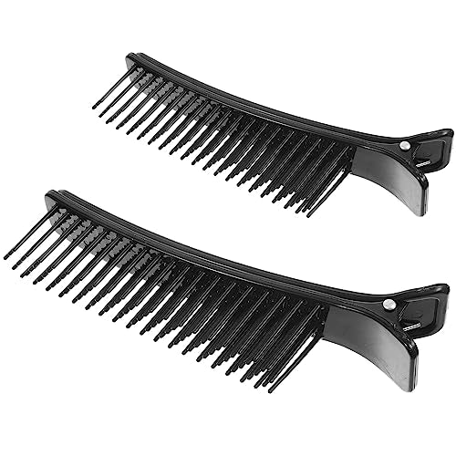 Beaupretty 2pcs Hair Stylist Nonslip Hair Clips Comb for Professional Salon Home Styling Sectioning Haircuts Dying Hair DIY Accessories