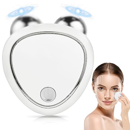 CCDobbs Microcurrent Facial Device, Mini Microcurrent Face Lift Device, Face Lift Toning/Sculpting/Firming Tool, Anti-Ageing, Skin Tightening and Rejuvenation