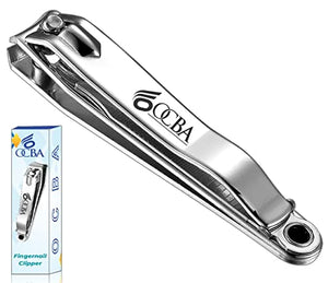 OCBA Nail Clippers Stainless Steel Nail Cutter for Thick Toenails Professional Heavy Duty Fingernail Clipper Toenail Clippers for Men Women