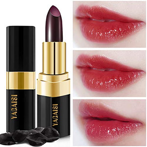 Lip Balm Lipstick, Raibaubl Lip Stain Long Lasting Waterproof, Long Lasting Nutritious Lip Balm Lips Moisturizer Lipstick For Women(Black rose)