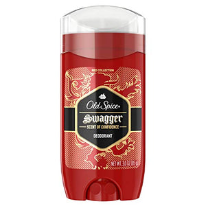 Old Spice Aluminum Free Deodorant for Men Swagger Lime & Cedarwood Scent Red Collection 3 Oz (Pack of 3)