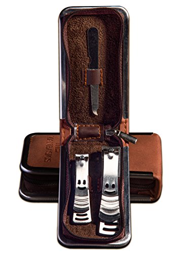 ManBasics Mens Nail Grooming Kit - Nail Clippers for Men - Stainless Steel Mens Nail Clippers Set - Christmas Stocking Stuffers for Mens