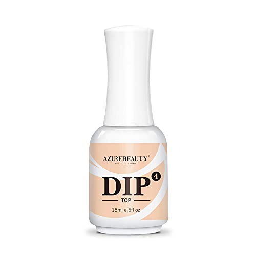 AZUREBEAUTY Dip Powder Top Coat 15ml for Nail Dipping Powder Set French Nails Art Manicure Beginner DIY Salon