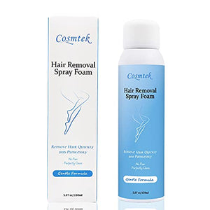 Hair Removal Spray Foam For Women and Men, Painless Depilatory, Gentle Formula For All Skin Types, Hair Remove Cream for Body, Pubic Hair, Beard, Bikini, Legs and Armpit. 5.07oz