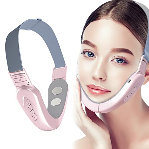 Double Chin Reducer, Electric Intelligent V- Face Shaping Massager, Anti Aging Wrinkles Chin Slimming V Line Face Lifting Machine, Improve Facial Contour and Skin