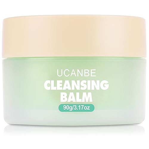 UCANBE Cleansing Balm Makeup Remover, Natural Gentle, Deep Cleaning, Makeup Cleansing Balm for Waterproof Eye Face Lip Makeup, 3.17oz, Made for All Skin Types