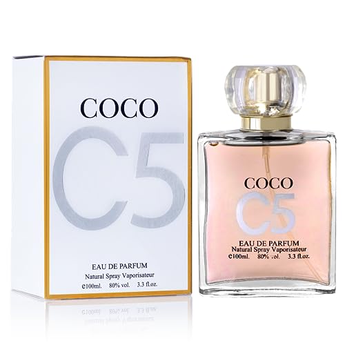 Urban Collection Coco C5 for Women - Pure Femininity in a Bottle - Delicate Floral Scents of Jasmine and May Rose - A Fragrance That Will Get You Noticed - Cruelty-Free Perfume Precious Gift for Women