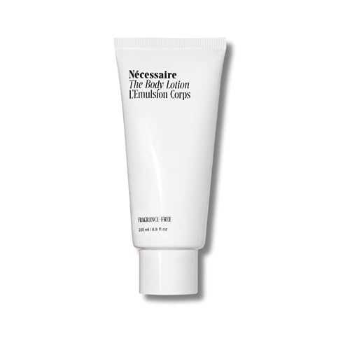 Nécessaire The Body Lotion - Firming Lotion with 5 Peptides, 2.5% Niacinamide, Vitamin C/E + Omega 6/9. Dermatologist-Tested. Non-Comedogenic. Fragrance-Free. 200 ml / 6.8 fl oz.