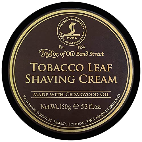 Taylor of Old Bond Street Tobacco Leaf Shaving Cream Bowl, 5.3 Ounce