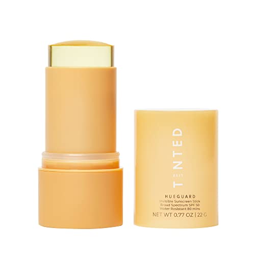 Live Tinted Hueguard Invisible Sunscreen Stick SPF 50: Waterproof, Sweatproof Sunscreen Stick for Face and Body. Protects against Sun Damage and New Hyperpigmentation, 0.77oz / 22g