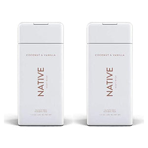 NATIVE Body Wash - Coconut & Vanilla 11.5 oz (340ml) - 2-PACK for Hydrating