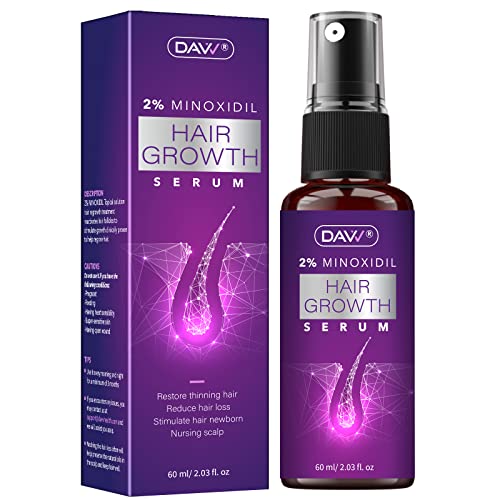 Minoxidil for Women Hair Growth Serum - 2% Minoxidil with Biotin for Stronger, Thicker, and Longer Hair, Stop Thinning and Hair Loss, Hair Regrowth Treatment for Women, Biotin Hair Growth Women Spray