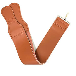 G.B.S Straight Razor Leather Strop Sharpening Strap 2.5" X 23.5" Grain Cowhide- Dual Straps Swivel for Sharpening Razor, Knifes & Kitchen Cutlery Clip, Keeps Your Blade Sharp