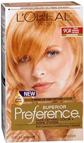 L'Oreal Superior Preference - 9GR Light Reddish Blonde (Warmer) 1 Each (Pack of 3)