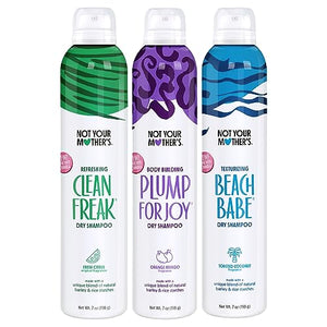 Not Your Mother's Dry Shampoo Assortment (3-Pack) - 7 oz - Clean Freak Dry Shampoo, Plump for Joy Dry Shampoo, Beach Babe Dry Shampoo - Instantly Absorbs Oil in Hair