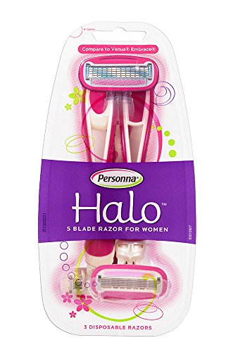 Personna Women's Halo Disposable Razor, Pink, 3 Count