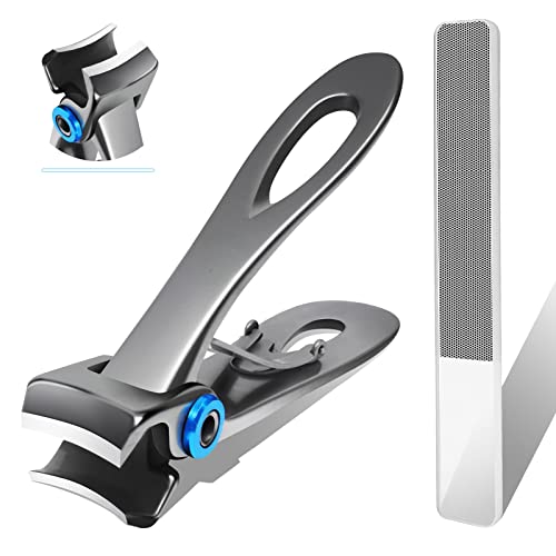 Werlla Toenail Clippers for Thick Toenails, Extra Large Long Handle Toenail Clippers for Fingernail & Toenail, 15mm Wide Jaw Opening Heavy Duty Thick Toenail Clippers for Seniors, Men, Adult