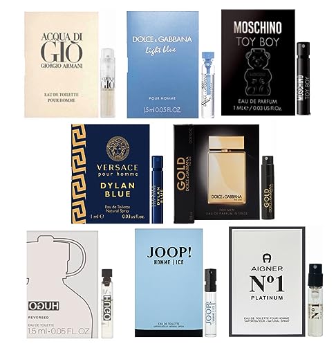 Bellacolleciton Men's cologne sampler set - ALL High end Designer perfume sample Lot x 8 Cologne Vials