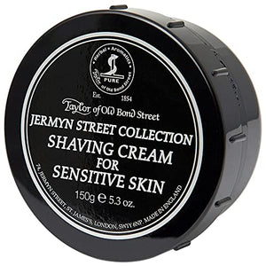 Taylor of Old Bond Street Jermyn Street Luxury Shaving Cream for Sensitive Skin, 5.3-Ounce 01014