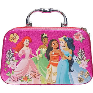 Townley Girl Disney Princess Tiana, Cinderella, Jasmine, Moana and Ariel Fashion Purse Set with Makeup, Toys Gift for 3 4 5 6 7 8 9 10 11 12 Years Old Kid