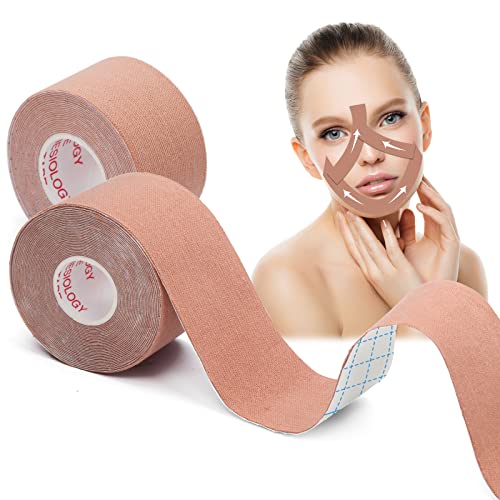 2 Rolls Facial Myofascial Lift Tape,Face Eye Neck Lift Tape, Unisex Anti-Wrinkle Patches Anti-Freeze Stickers for Firming And Tightening Skin