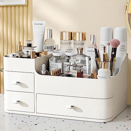 Drawers Storage, Makeup Organizer for Vanity, Bathroom Counter Organizer Can Store Cosmetics And Skin Care Products, Suitable for Dressing Table, Bedroom, Bathroom