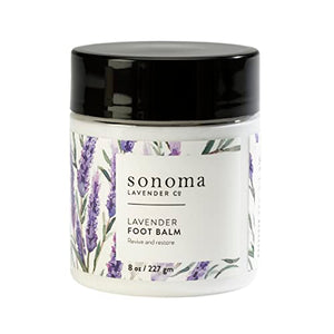 Sonoma Lavender, Lavender and Peppermint Foot Balm, Foot Moisturizer for Dry Feet, Revive and Restore Overworked Feet, Softens Rough Dried Skin, 8oz