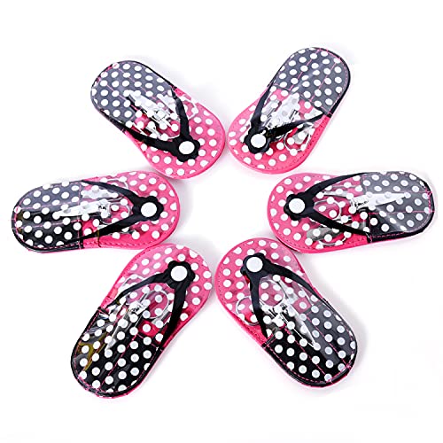 Spove Polka Dot Flip Flop Design Manicure Kit Nail Care Kit Party Favors (Set of 6 Kits)