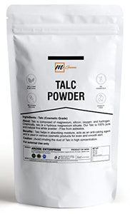 mGanna 100% Natural Talc Powder for Facial Make-up and Cosmetic formulations 0.5 LBS / 227 GMS