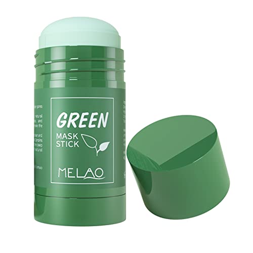 Poreless Green Mask Stick Blackhead Remover for ,Face Moisturizing, Deep Pore Cleansing, Green Tea Mask for All Skin Types