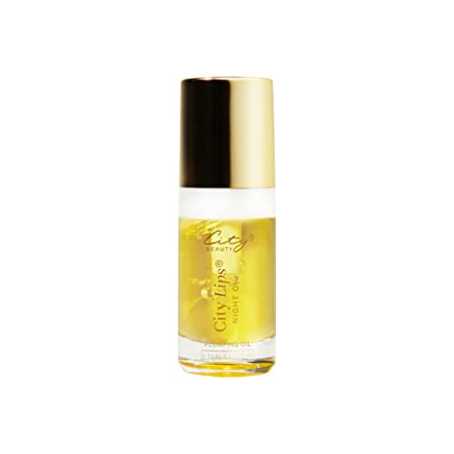 City Beauty City Lips Night Oil - Plumping Lip Oil - Hydrate & Volumize - Solution for Chapped, Cracked, Dry Lips - Cruelty-Free