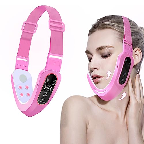 Electric V-Face Shaping Massager,Double Chin Lifting Saggy Skin Shaping,Double Chin Eliminator Machine Double Chin Eliminator MachinePink