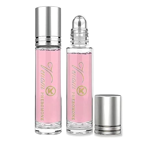 Phero Perfume, Phero Perfumes for Women, Perfume Oil for Her, Portable Roll-On Perfume Oil Long Lasting Female 10ml (2 Pcs)