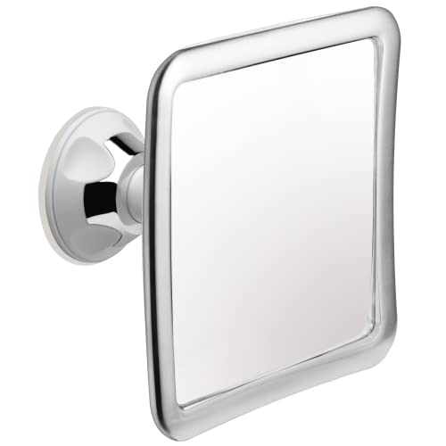 MIRRORVANA Fogless Shower Mirror for Shaving with Upgraded Suction, Anti Fog Shatterproof Surface and 360° Swivel, 6.3