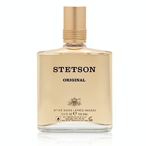 Stetson Original Aftershave by Scent Beauty - After Shave Splash for Men - Earthy and Woody Aroma with Fragrance Notes of Citrus, Patchouli, and Tonka Bean - 3.5 Fl Oz