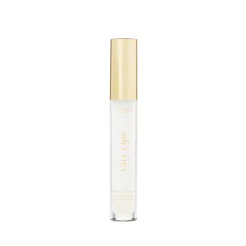 City Beauty City Lips Clear - Plumping Lip Gloss - Hydrate & Volumize - All-Day Wear - Hyaluronic Acid & Peptides Visibly Smooth Lip Wrinkles - Cruelty-Free (Clear)