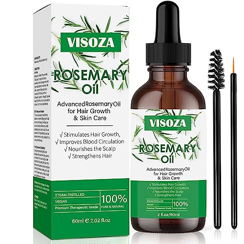 Hair Growth Serum, Rosemary Oil for Hair Growth Organic, Rosemary Hair Oil for Dry Damaged Hair and Growth, Dry Scalp Treatment, Rosemary Hair Growth Oil for Thickening Moisture and Hair Loss Regrowth
