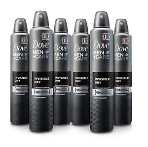 6 Cans of Dove Men+Care Invisible Dry 150ml Anti-Perspirant Anti-Transpirant Spray