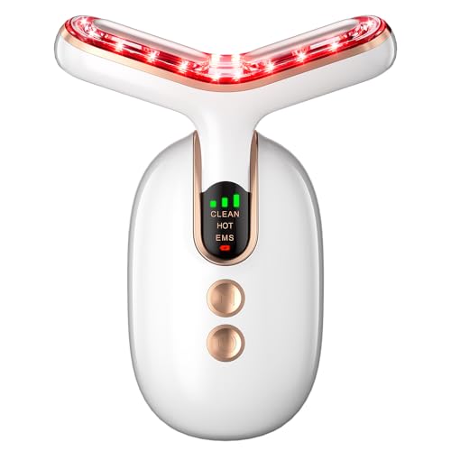 Microcurrent-Facial-Device, Face Massager,Multifunctional Facial Massager, Face Sculpting Tool for Skin Care, Anti Aging and Double Chin (White Gold)