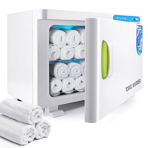 Hot Towel Warmer, 23L Hot Towel Cabinet, 2-in-1 Heated Towel Warmer for Facials Spa Estheticians Massage Salon Heats Up Quick Towel Heater