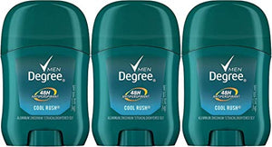 Degree Cool Rush Antiperspirant and Deodorant, 0.5 Ounce Travel Size (Pack Of 3)