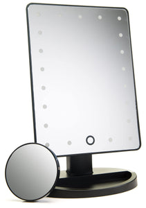 Absolutely Luvly Natural Daylight Lighted Makeup Mirror/Vanity Mirror with Touch Screen Dimming,Detachable 10X Magnification Spot Mirror