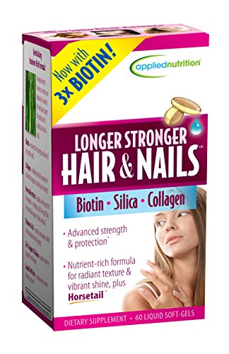 Applied Nutrition Longer, Stronger Hair and Nails 60-Count (Pack 2)