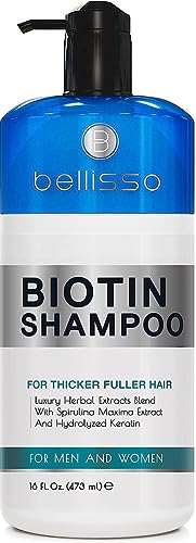 Biotin Shampoo - Hair Thickening Products for Men and Women - Sulfate Free, Volumizing, Salon Grade Formula - Boost Volume for Thinning Hair