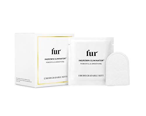 Fur Ingrown Eliminator- Post Hair Removal Care to Soothe Irritation and Eradicate Bumps - 12 Wipes