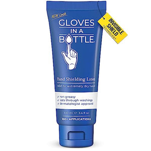 Gloves In A Bottle – Shielding Lotion for Dry Skin, Hand Lotion Travel Size, Protects & Restores Dry Cracked Skin– 3.4 oz..