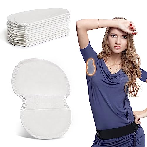 Armpit Sweat Pads, XOTUUY Underarm Sweat Pads for Women and Men [100 Packs], Disposable Sweat Pads for Women Armpits, Comfortable Unflavored, Non Visible