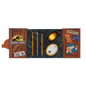 Profusion Cosmetics JURASSIC PARK | BINGO! DINO! DNA! Makeup Kit: Dino-Themed Brushes, Professional Quality Makeup Tools, a Blending Sponge and Mirror Set for Mesozoic Beauty (5-piece set)